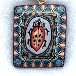 Fimo Pendant 106 J Lady Bug